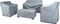 Veradek Rectangular Multi-Purpose Outdoor Patio Cover - 34" x 22" x 22" - Gray